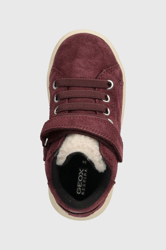 Παιδικά sneakers σουέτ Geox J36HYC 022BH J THELEVEN WPF μπορντό J36HYC.022BH.24.27
