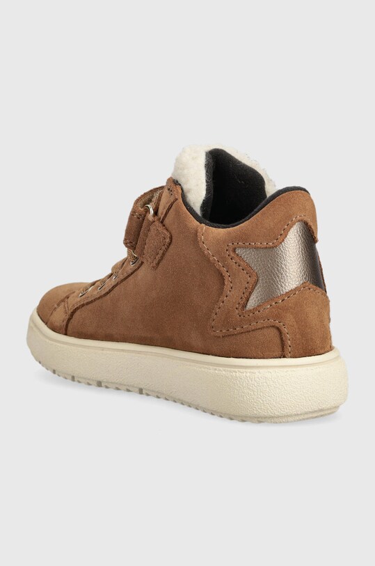 Chłopiec Geox sneakersy zamszowe dziecięce J36HYC 022BH J THELEVEN WPF J36HYC.022BH.28.35 brązowy