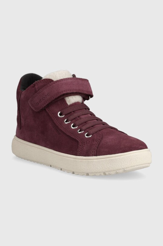 Geox sneakers de piele întoarsă pentru copii J36HYC 022BH J THELEVEN WPF J36HYC.022BH.36.39 violet AW23