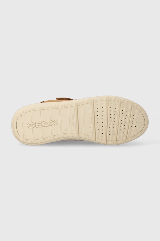 Geox sneakers de piele întoarsă pentru copii J36HYC 022BH J THELEVEN WPF J36HYC.022BH.36.39 maro