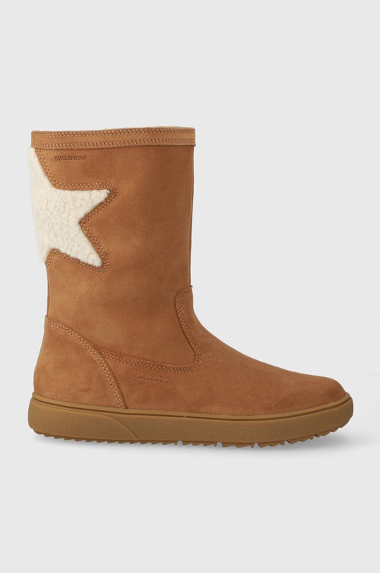 Geox gyerek télicipő velúrból textil barna J36HYD.022BH.36.39