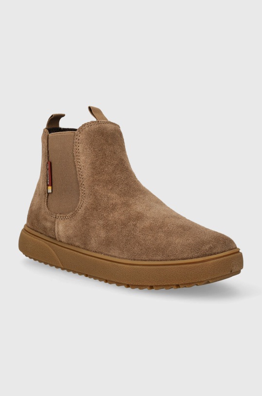 Dětské semišové kotníkové boty Geox J36LDB.00022.36.39 hnědá AW23