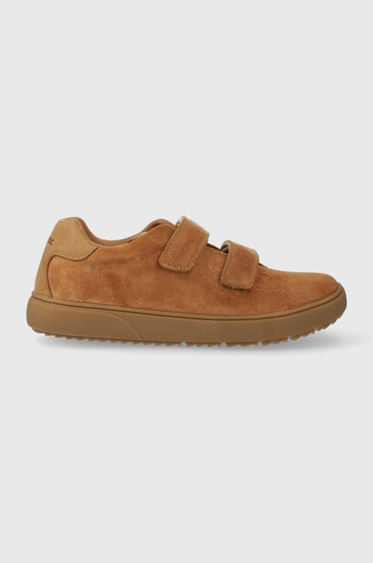 Geox sneakers de piele întoarsă pentru copii textil maro J36LDD.022FU.36.41