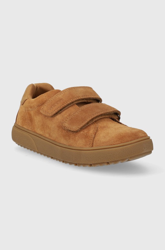 Geox sneakers de piele întoarsă pentru copii J36LDD.022FU.36.41 maro AW23