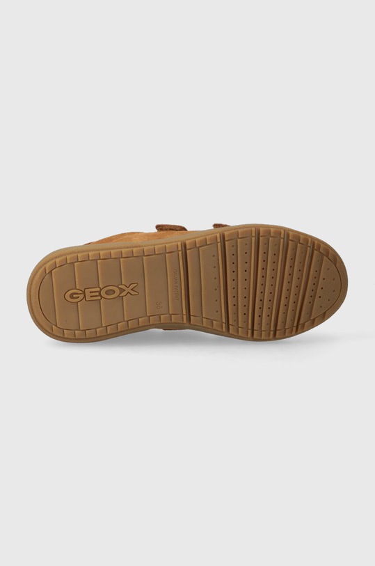 Geox sneakers de piele întoarsă pentru copii J36LDD.022FU.36.41 maro