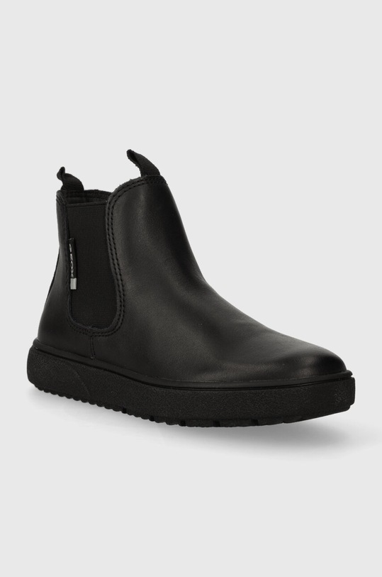 Dětské kožené kotníkové boty Geox J36LDB.00043.28.35 černá AW23