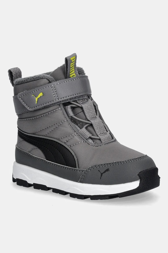 Puma buty zimowe dziecięce Evolve Boot AC+ Inf ocieplane szary 392646
