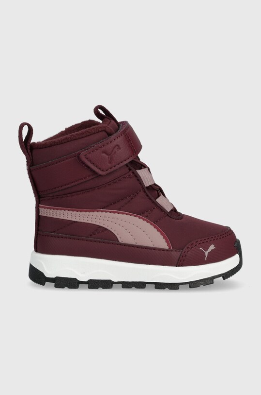 Puma buty zimowe dziecięce Evolve Boot AC+ Inf ocieplane bordowy 392646