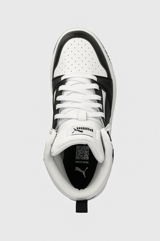 Dětské sneakers boty Puma Rebound V6 Mid Jr 393831 bílá