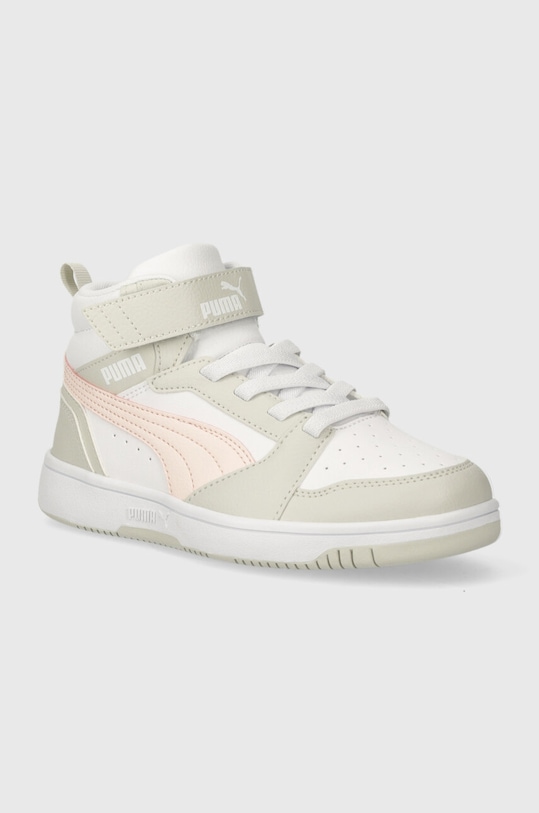 Puma sneakersy dziecięce Rebound V6 Mid AC+ PS Planet friendly szary 393832