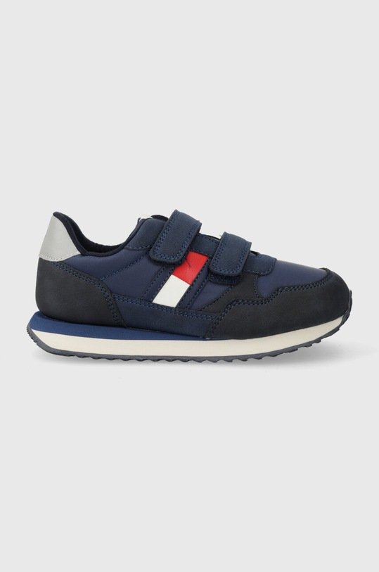 Дитячі кросівки Tommy Hilfiger імітація лицьової шкіри темно-синій T1B9.33127.27.34