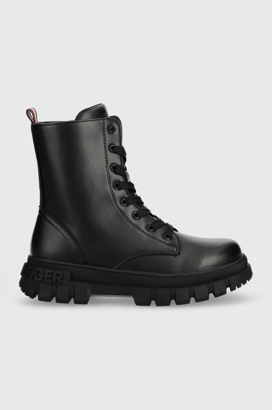 Tommy Hilfiger gyerek téli csizma szintetikus bőr fekete T3A5.33057.30.34