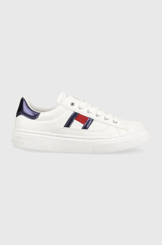 Detské tenisky Tommy Hilfiger imitácia kože biela T3A9.32966.35.40