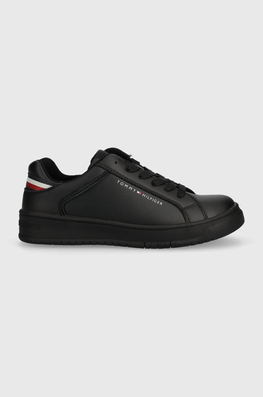 Tommy Hilfiger sneakersy dziecięce imitacja skóry licowej czarny T3X9.33112