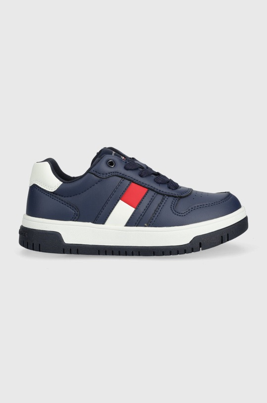 Detské tenisky Tommy Hilfiger imitácia kože tmavomodrá T3X9.33115.30.34