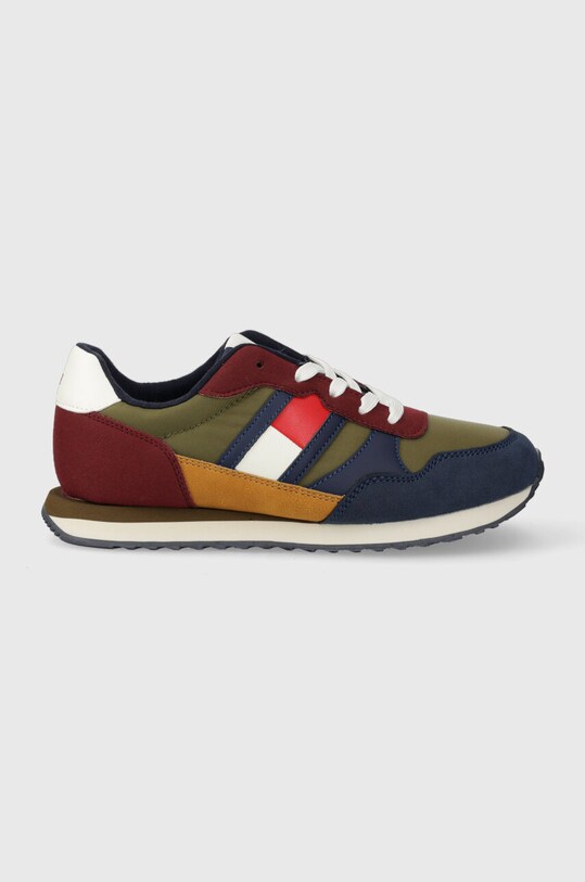 Παιδικά αθλητικά παπούτσια Tommy Hilfiger απομίμηση λείου δέρματος πολύχρωμο T3X9.33132.35.41