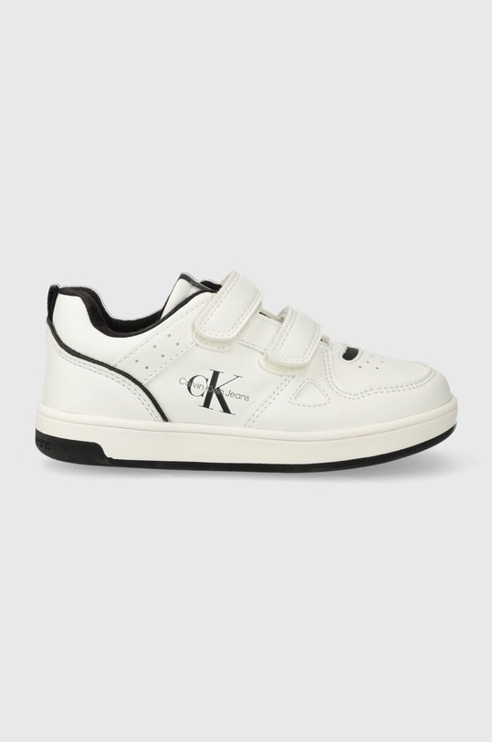 Calvin Klein Jeans sneakersy dziecięce imitacja skóry licowej biały V1B9.80719.20.26