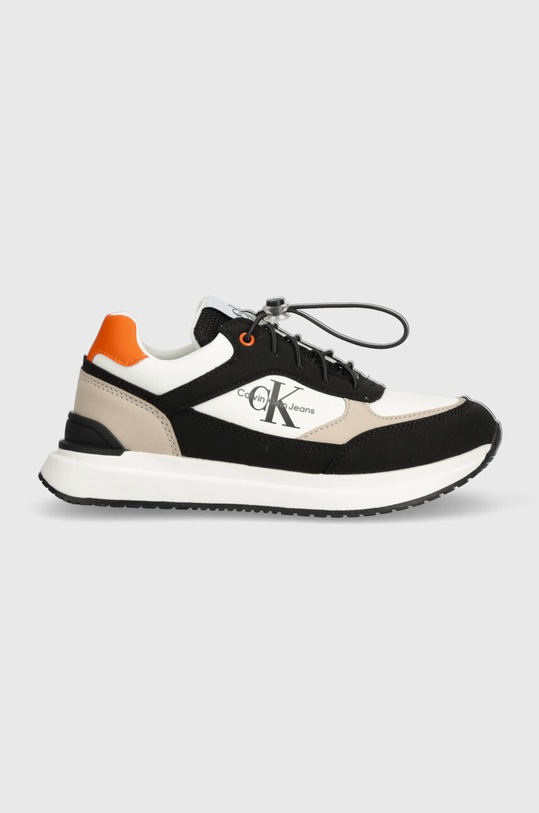 Calvin Klein Jeans sneakersy dziecięce imitacja skóry licowej beżowy V3B9.80738.30.34