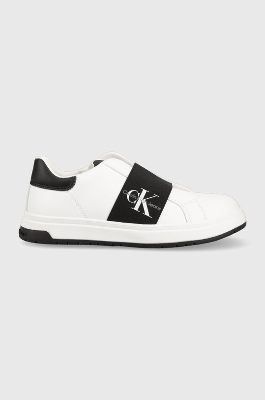 Calvin Klein Jeans sneakersy dziecięce syntetyczny biały V3X9.80725.35.40