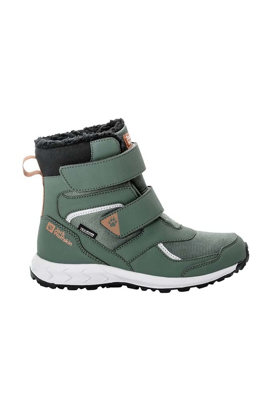Jack Wolfskin buty zimowe dziecięce WOODLAND WT TEXAPORE HIGH VC ocieplane turkusowy 4054001