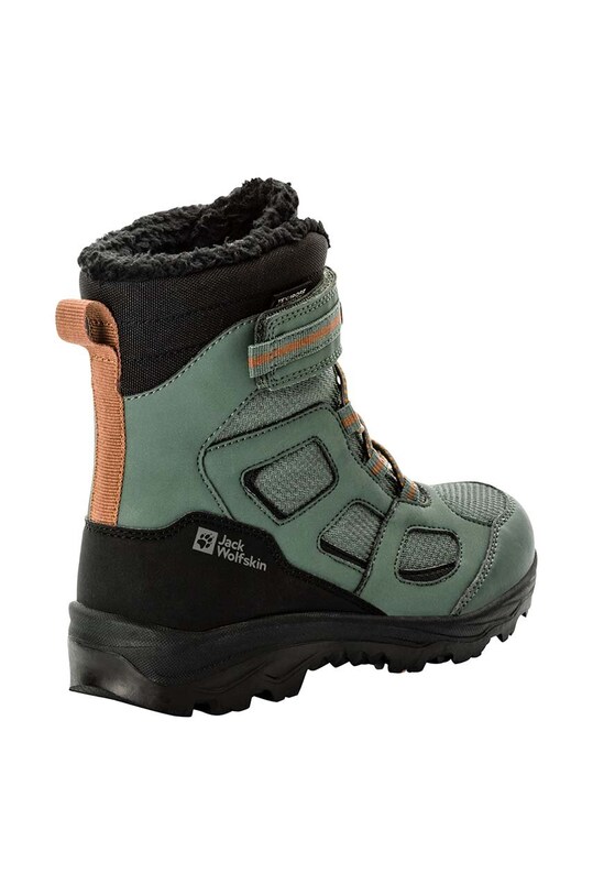 Chłopiec Jack Wolfskin buty zimowe dziecięce VOJO WT TEXAPORE HIGH 4054011 zielony