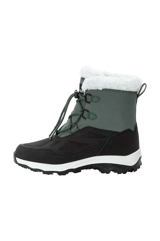 Jack Wolfskin buty zimowe dziecięce VOJO SHELL XT TEXAPORE MID 4054101 zielony AW24