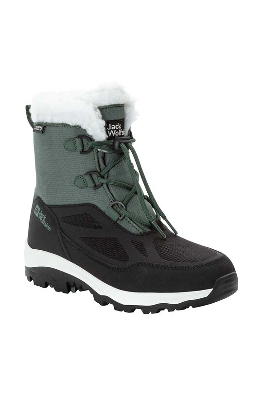 Мальчик Детские зимние сапоги Jack Wolfskin VOJO SHELL XT TEXAPORE MID 4054101 зелёный