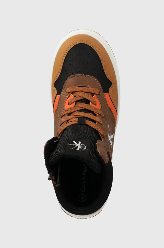 Calvin Klein Jeans sneakers pentru copii maro V3X9.80731.35.39