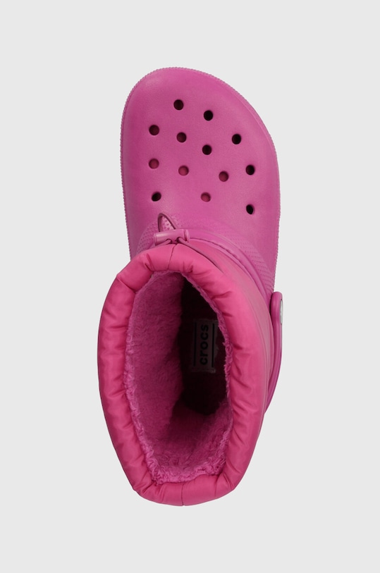 Crocs cizme de iarna copii Classic Lined Neo Puff roz 207940.CROCS.CLASSIC.LI