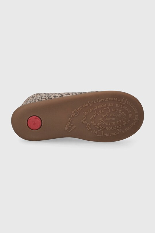 Pom D'api pantofi din piele intoarsa pentru copii P1ACDY0413.24.25 bej