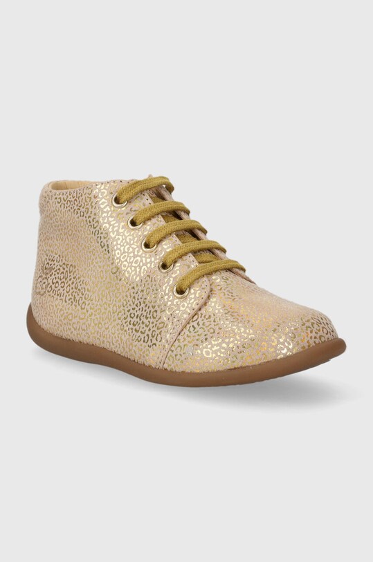 Pom D'api pantofi din piele intoarsa pentru copii P1ACEK0412.24.25 bej AW23