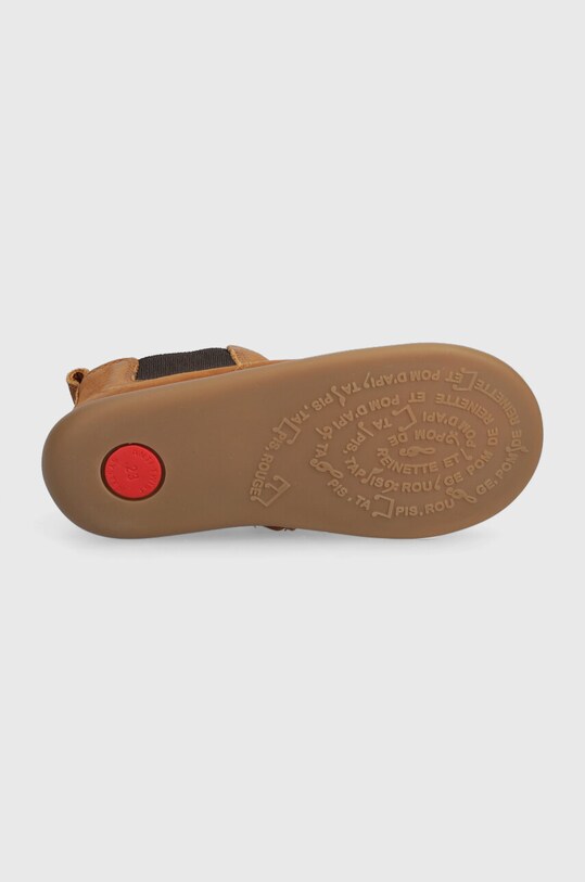 Pom D'api pantofi din piele intoarsa pentru copii P1ADBG0402.19.23 maro