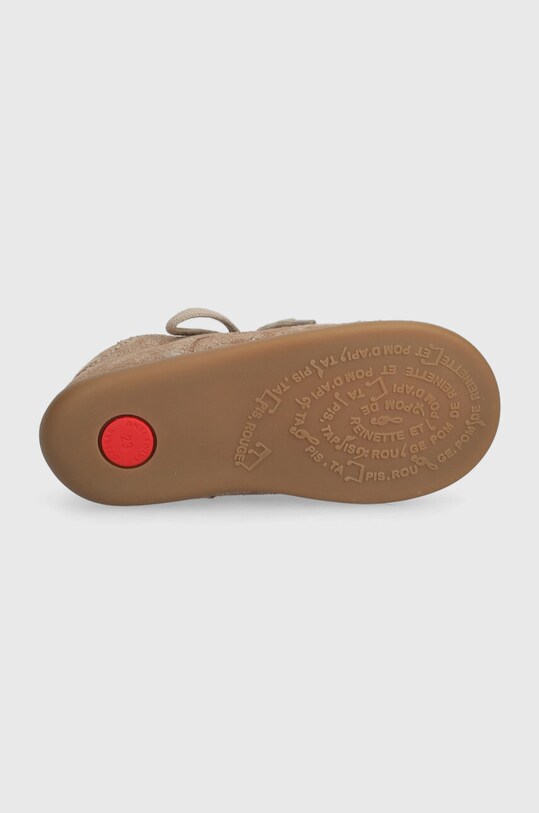 Pom D'api pantofi din piele intoarsa pentru copii P1AGAZ0405.19.23 bej