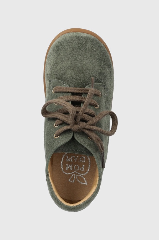 Detské semišové poltopánky Pom D'api zelená P1AGDO0403.24.25