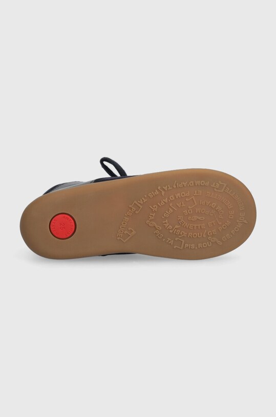 Dětské kožené polobotky Pom D'api P1AGEI0406.24.25 námořnická modř