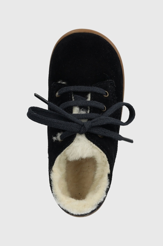 Παιδικά κλειστά παπούτσια σουέτ Pom D'api STAND-UP DERBY FUR σκούρο μπλε P1AHDZ0403.19.23