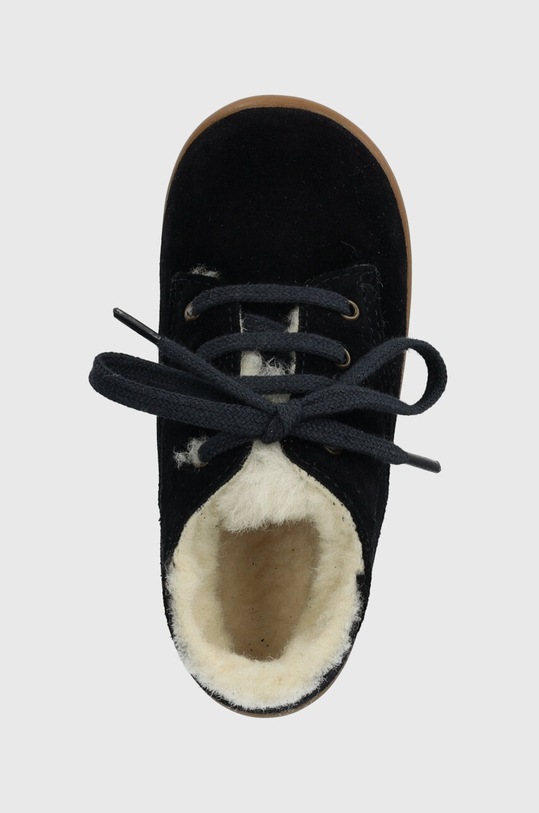 Otroški polškornji iz semiša Pom D'api STAND-UP DERBY FUR črna P1AHDZ0403.19.23