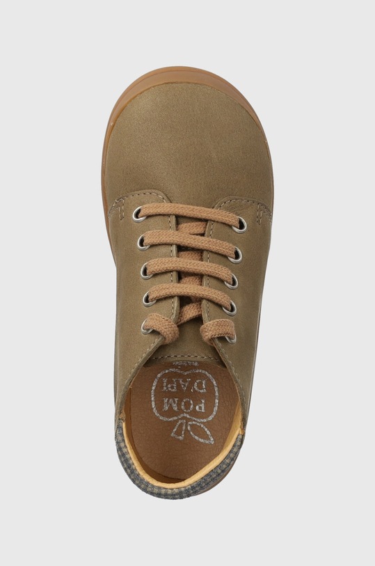 Δερμάτινα παιδικά κλειστά παπούτσια Pom D'api καφέ P1BABJ0403.24.25