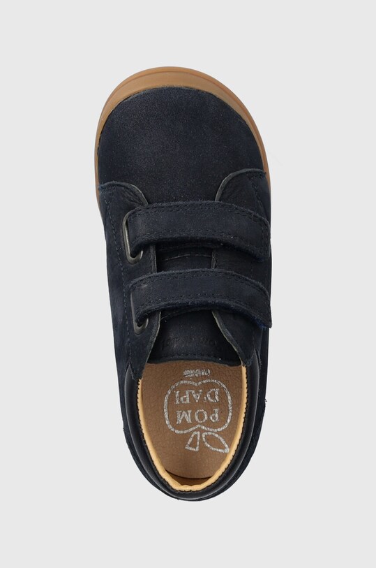 Детски половинки обувки от велур Pom D'api тъмносин P1BDBH0402.24.25