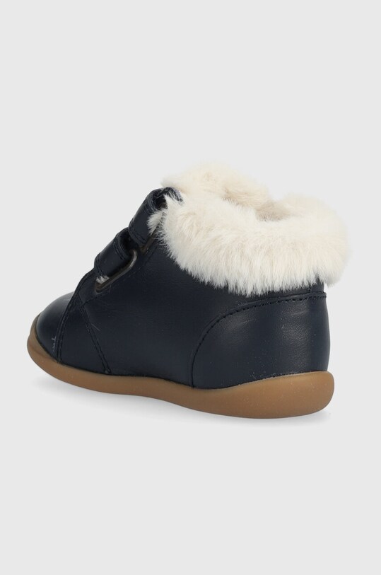 Băieți Pom D'api ghete de iarna pentru copii din piele FLEX-UP EASY FUR P1BEEZ0402.19.23 bleumarin