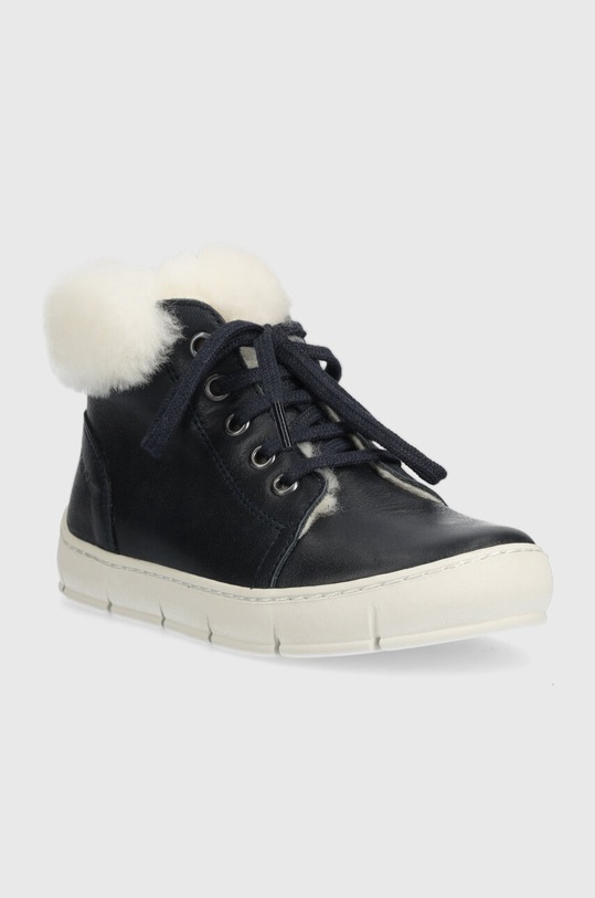 Pom D'api ghete de iarna pentru copii din piele START TOP FUR P1CCAP04R2.28.30 bleumarin AW23