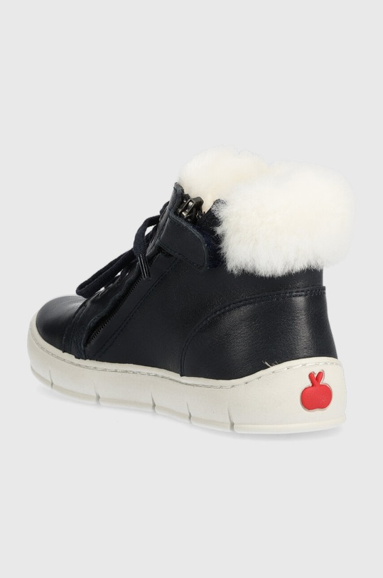 Băieți Pom D'api ghete de iarna pentru copii din piele START TOP FUR P1CCAP04R2.28.30 bleumarin