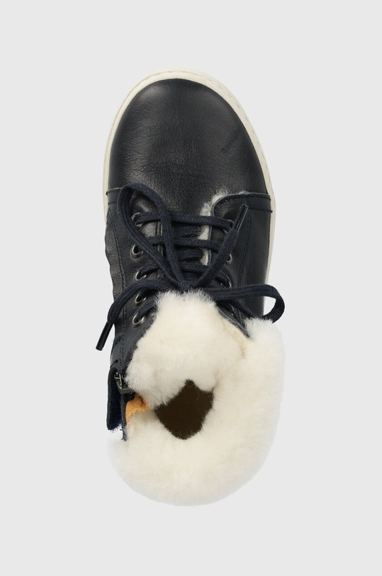 Pom D'api ghete de iarna pentru copii din piele START TOP FUR bleumarin P1CCAP04R2.28.30