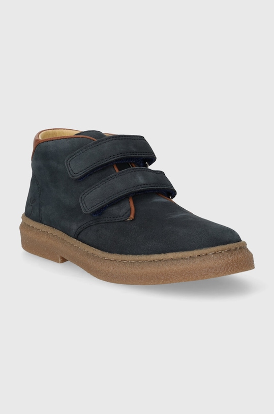 Дитячі замшеві туфлі Pom D'api TRIX EASY P1DCCG0401.28.30 темно-синій AW23