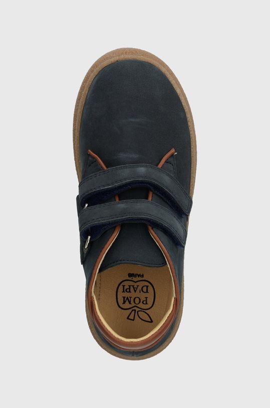 Дитячі замшеві туфлі Pom D'api TRIX EASY темно-синій P1DCCG0401.28.30