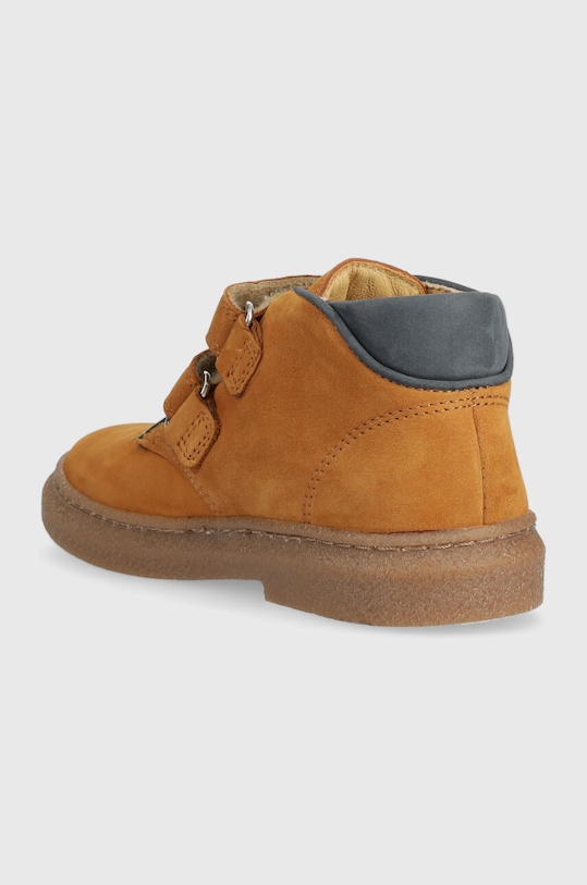 CHLAPEC Dětské semišové polobotky Pom D'api TRIX EASY P1DCCG0402.24.27 hnědá