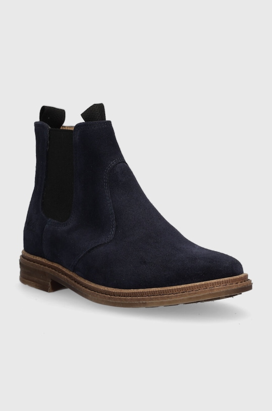 Pom D'api cizme chelsea din piele intoarsa BROTHER JODZIP P1OADZ04R2.28.30 bleumarin AW23