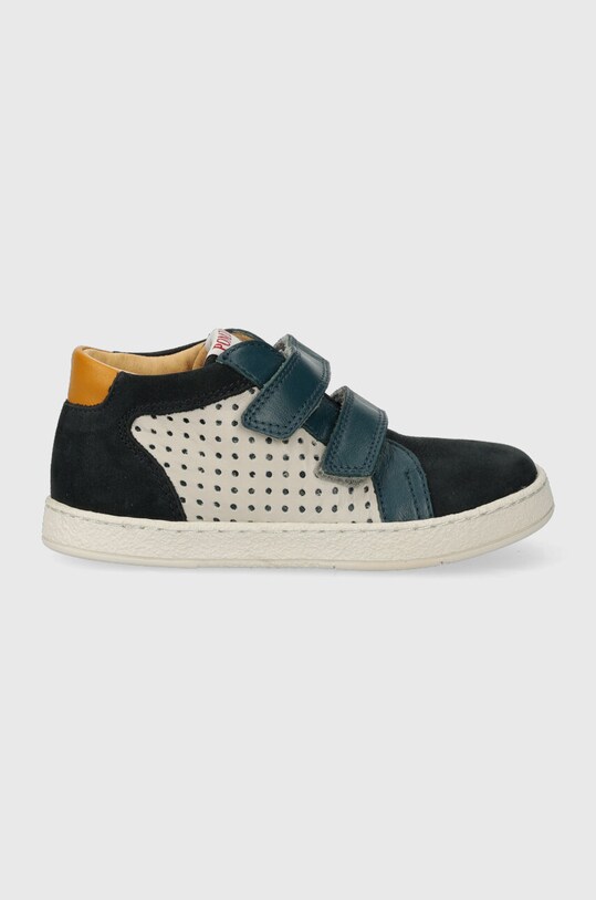 Pom D'api sneakersy skórzane dziecięce MOUSSE EASY PERFO Produkt niemowlęcy granatowy P1PGAM0409.19.23