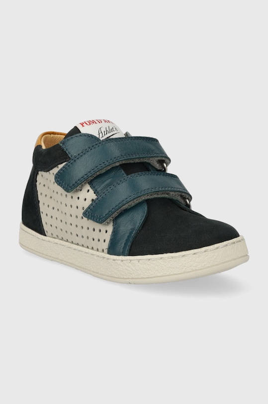 Dětské kožené sneakers boty Pom D'api P1PGAM0409.24.27 námořnická modř AW23