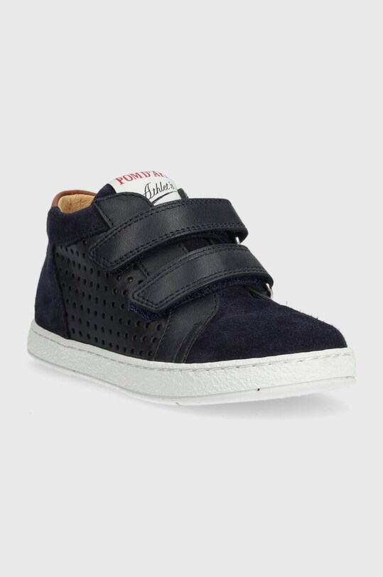 Дитячі шкіряні туфлі Pom D'api P1PGCC04R1.19.23 темно-синій AW23